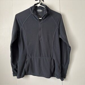 Athleta Gray Quarter-Zip Hoodie